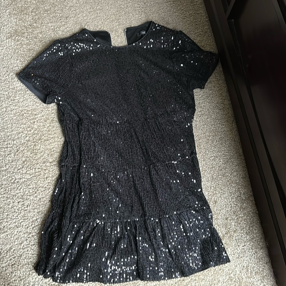 Black sparkly Lulus dress